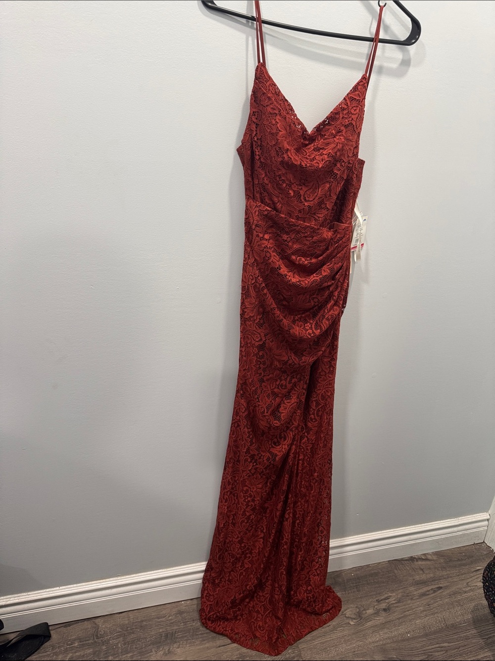 NWT Galina signature Red Lace Evening Dress